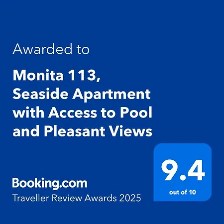 Monita 113, Seaside With Access To Pool And Pleasant Views *