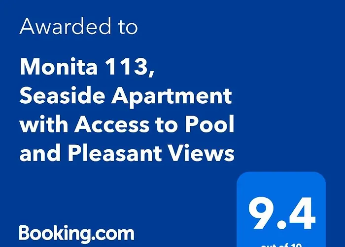Monita 113, Seaside With Access To Pool And Pleasant Views *